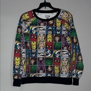 Marvel Comics Men's Crewneck Sweatshirt - Multicolor